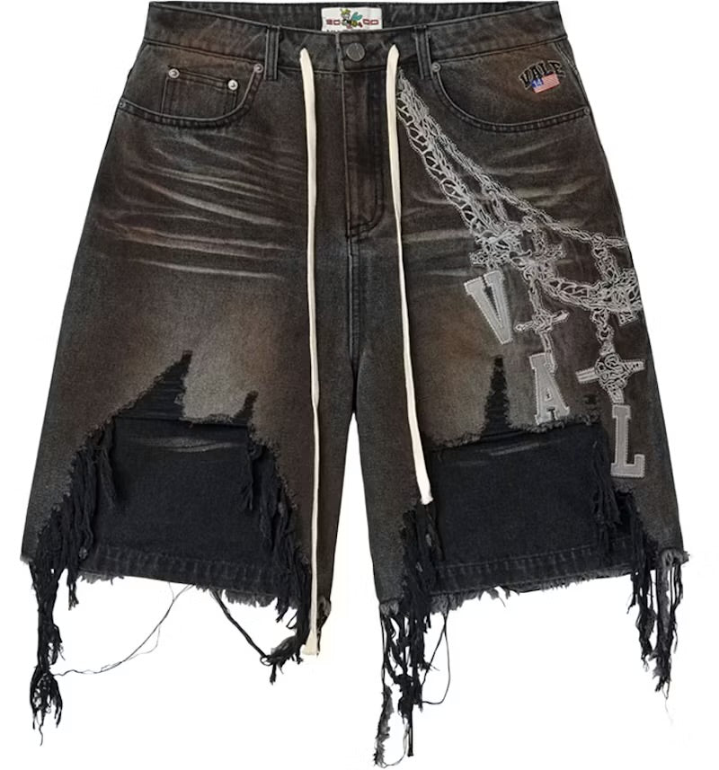 Vale Chain Jorts Black