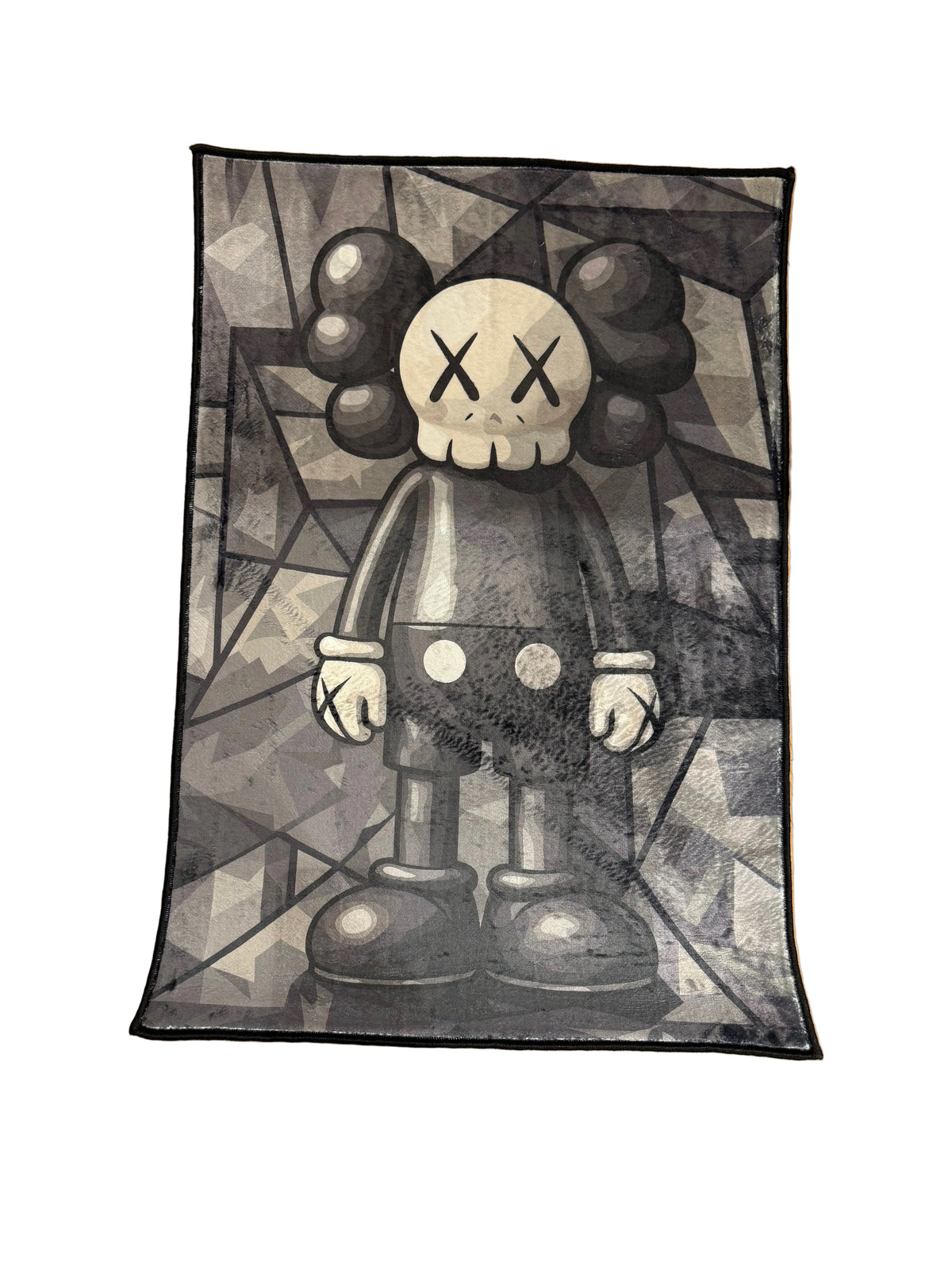 Kaws Grey Background Rug