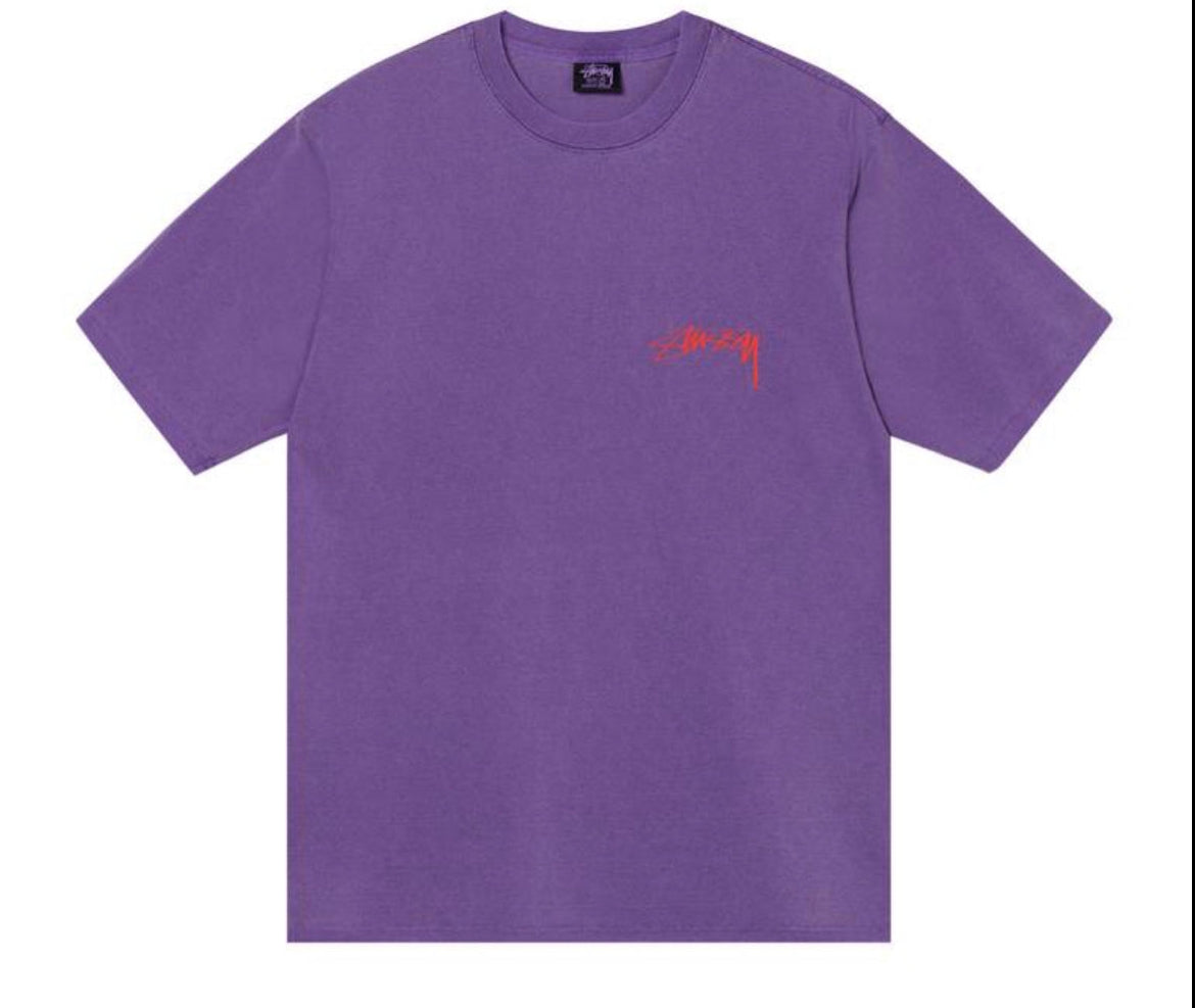 Stussy Purple Spyder Tee