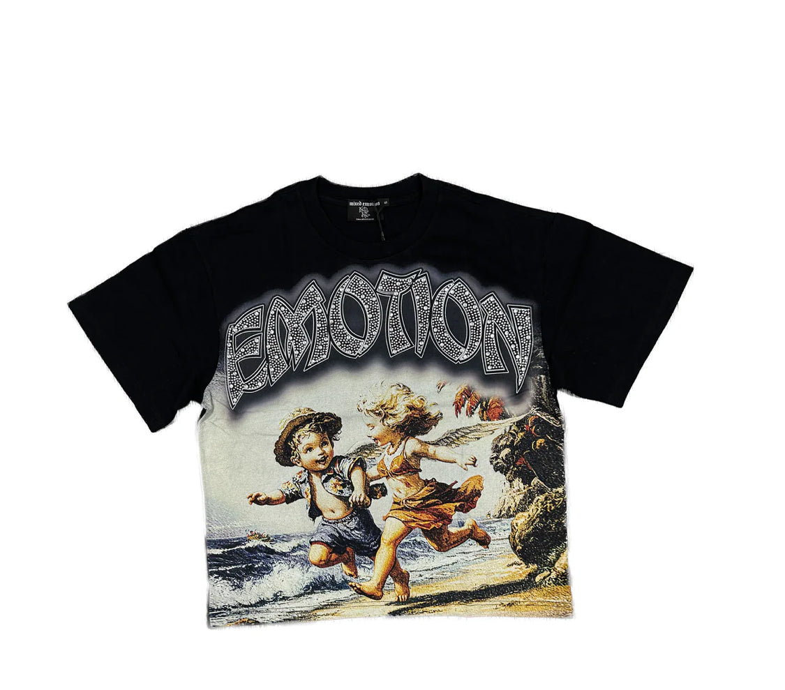 Mixed Emotions Black Seaside Tee
