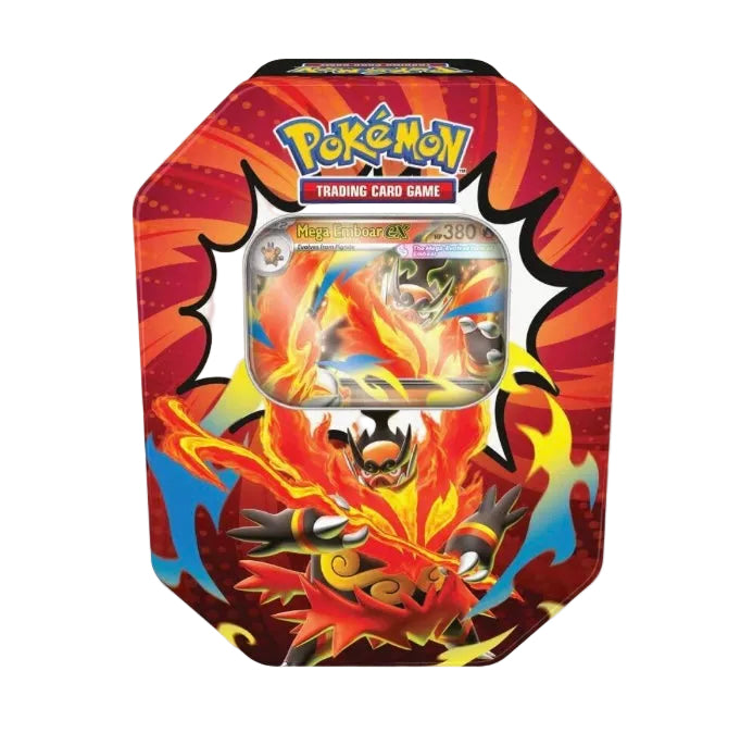 Pokemon Ascended Heroes Tin Mega Emboar ex