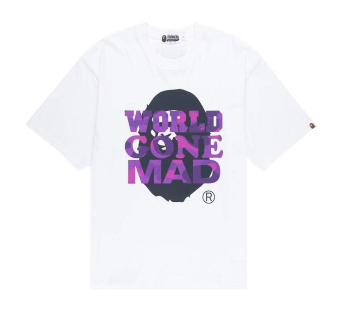 BAPE WGM Purple/White Tee