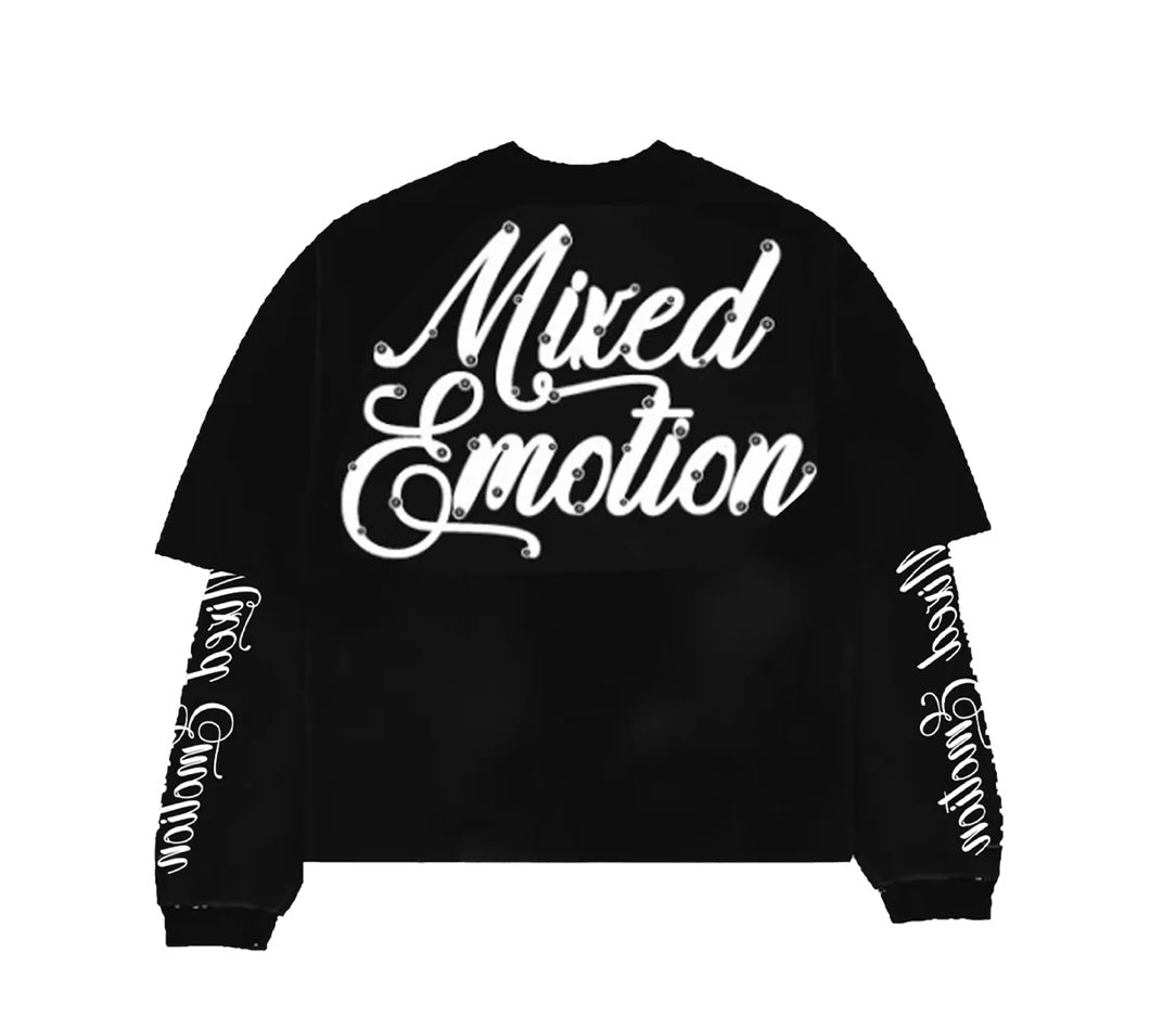 Mixed Emotions Black Blur Thermal Long Sleeve