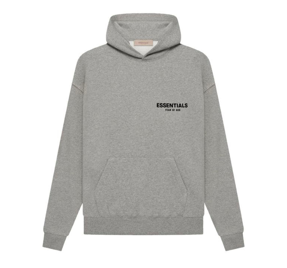 Essentials Dark Oatmeal Hoodie