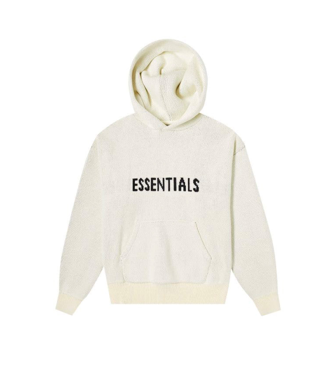 Essentials Creme Knit Hoodie