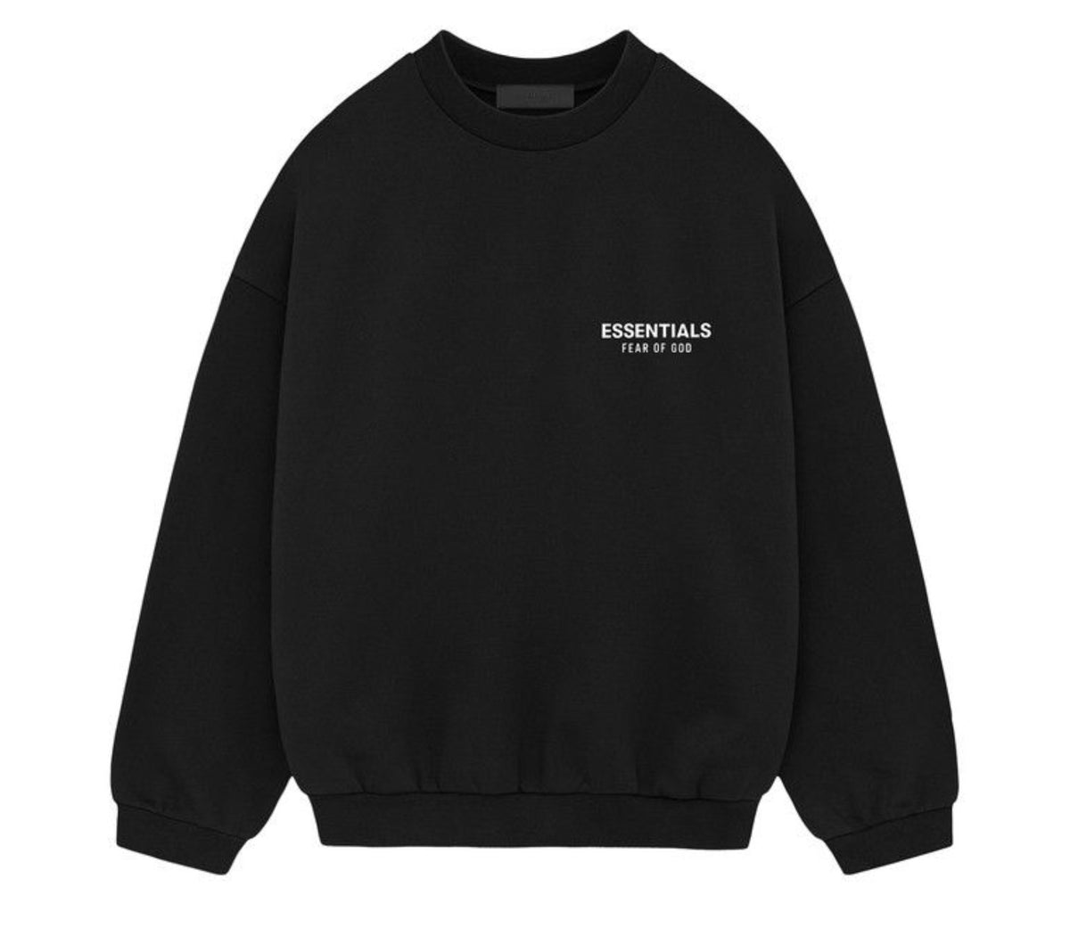 Essentials Black Crewneck