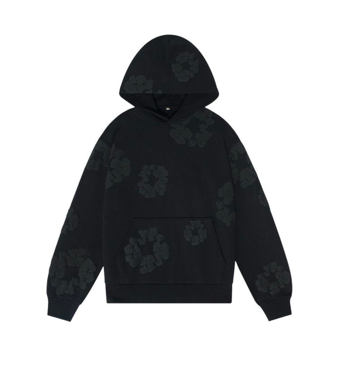 Denim Tear Black Monochrome Hoodie