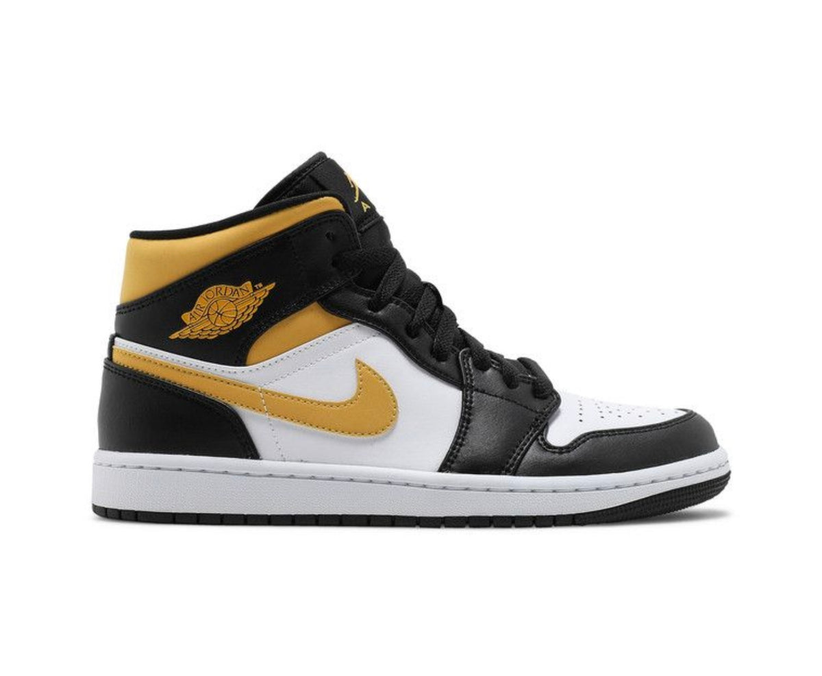 Air Jordan 1 Mid Black University Gold