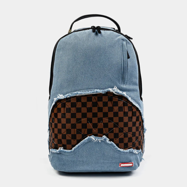 SprayGround Backpack Denim Shark Bite