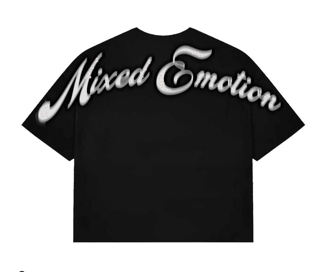 Mixed Emotions Black Pearl Cropped Tee