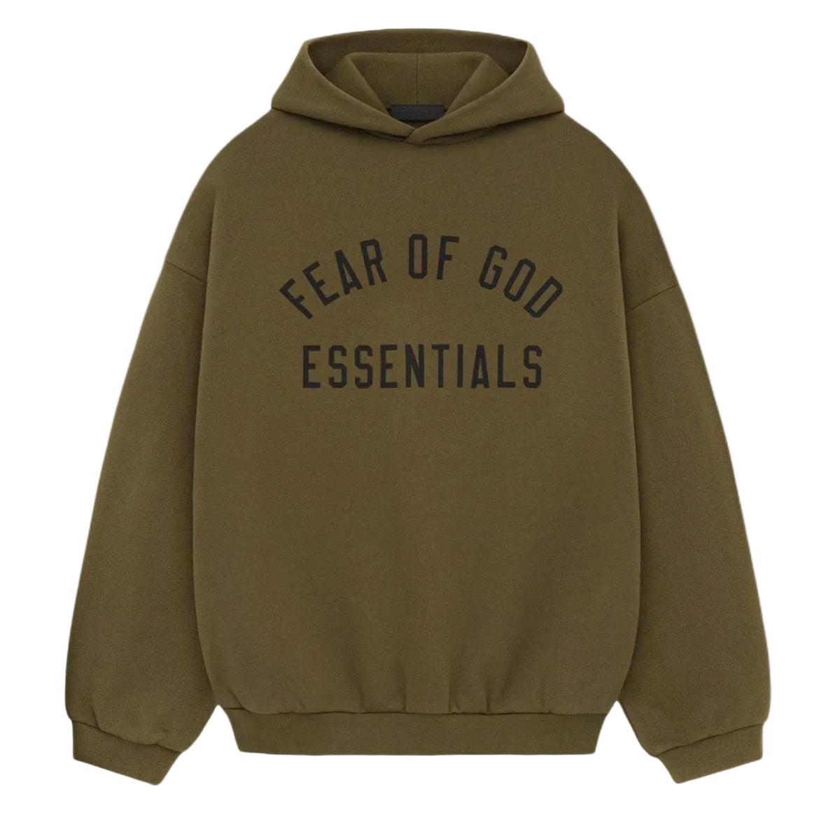 Essentials Fleece Hoodie Olive ( GENTLY-WORN)