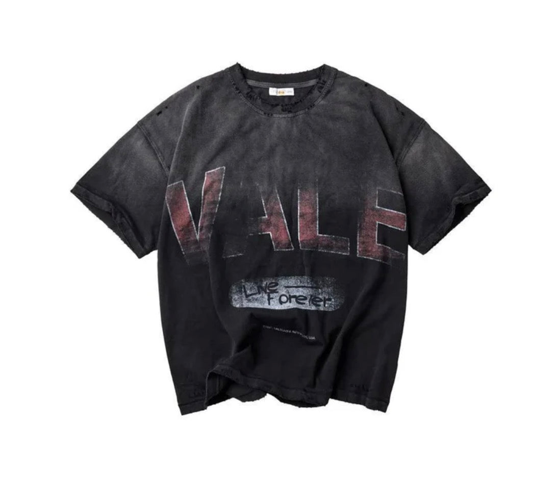 Vale Forever Vale Logo Black Tee