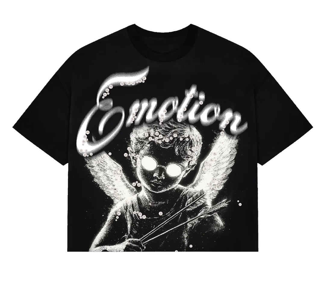 Mixed Emotions Black Pearl Cropped Tee
