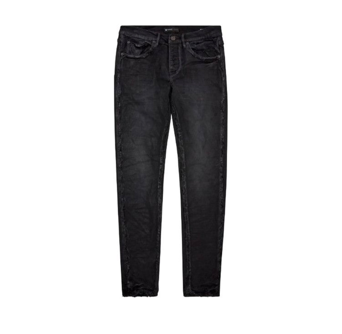 PURPLE BRAND Inside Out Frayed
Skinny Jeans Black