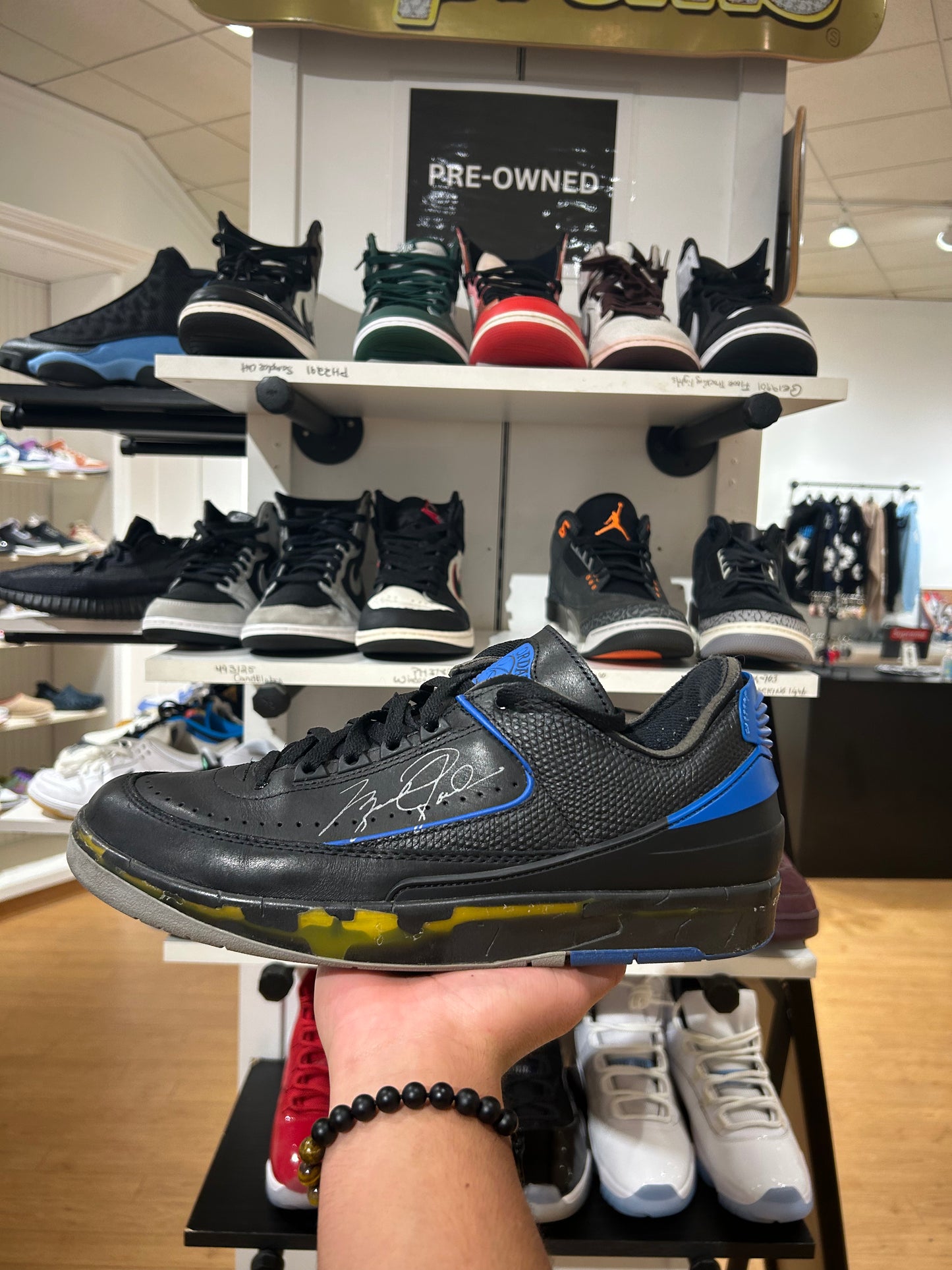 Off White x Jordan 2 Low SP Black Blue (PRE-OWNED)