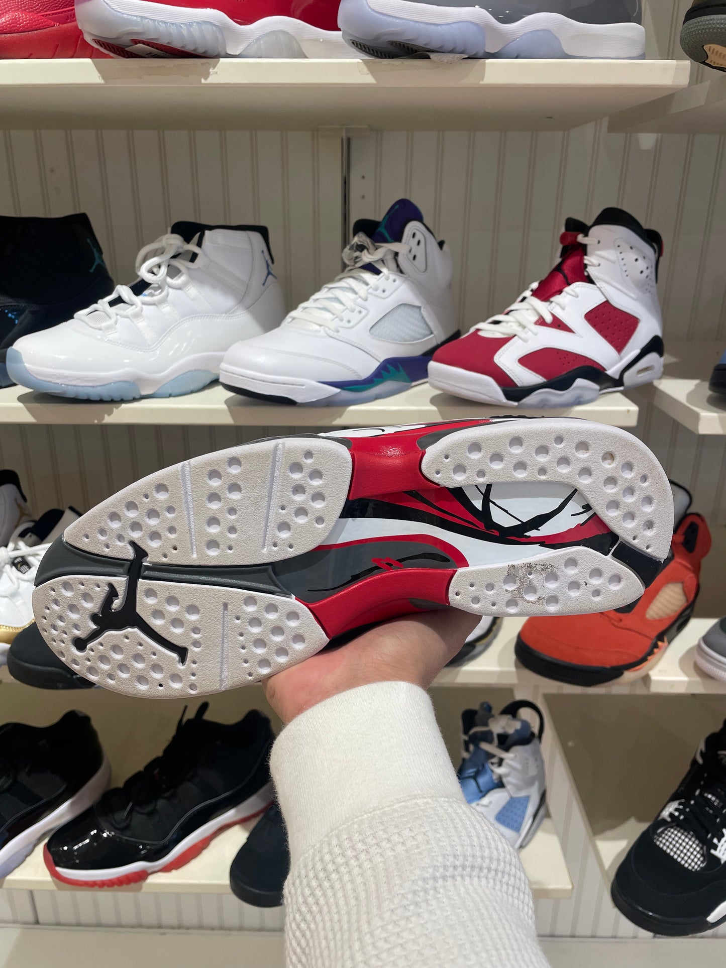 Jordan 8 White True Red (PREOWNED)