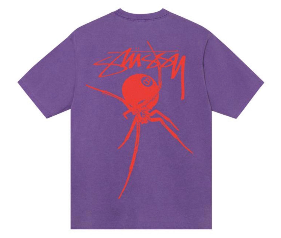 Stussy Purple Spyder Tee