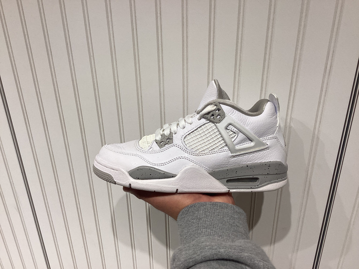 Air Jordan 4 Retro GS White Oreo (PRE-OWNED)