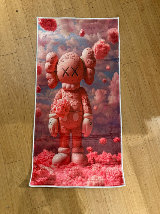 Kaws Pink Clouds Rug