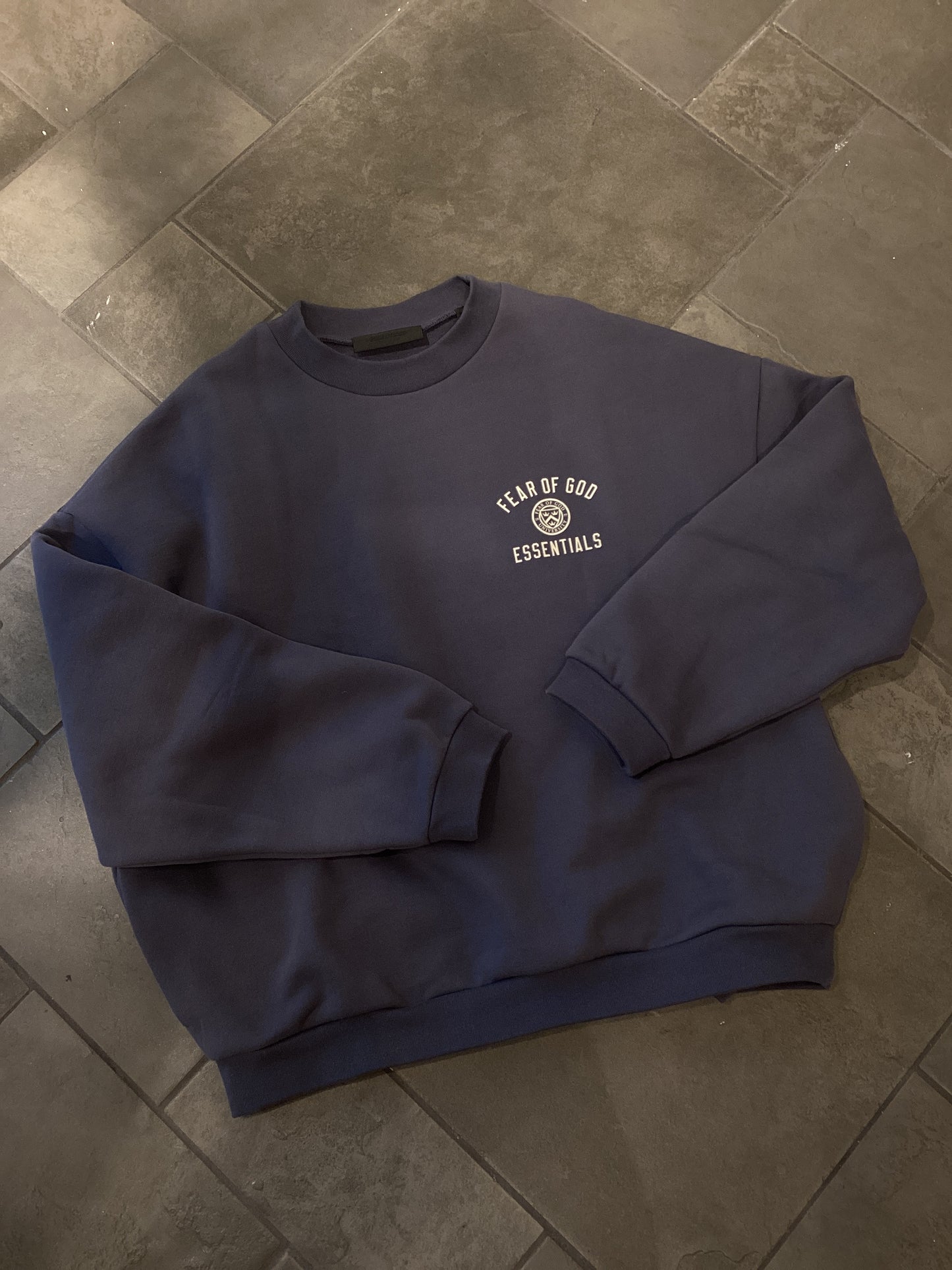 Essentials Fleece Marine Crewneck (GENTLY WORN)