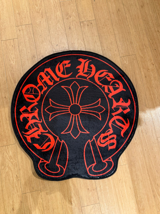Chrome Hearts Horseshoe Red Rug