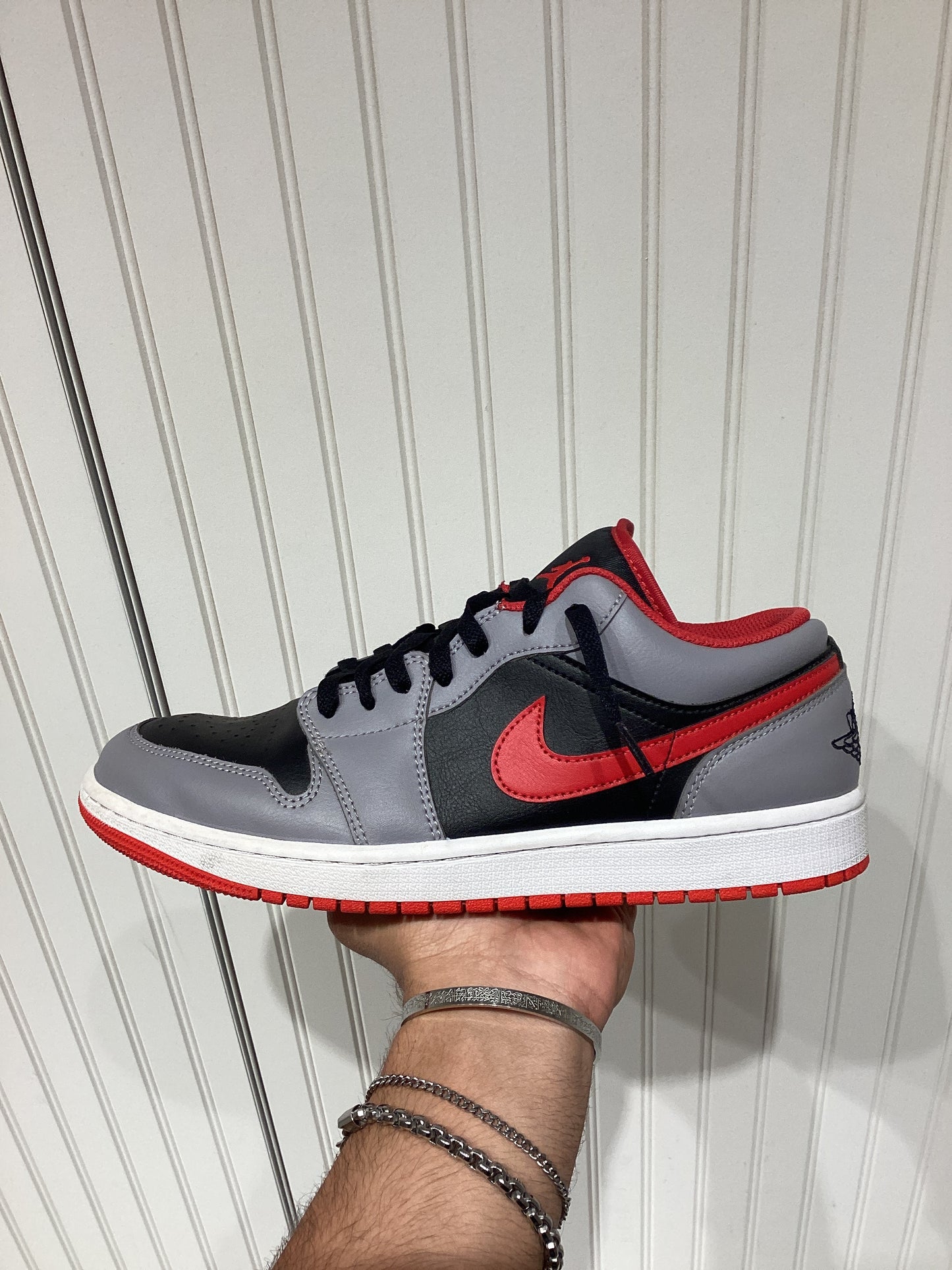 Air Jordan 1 Low Cement Fire Red (PRE-OWNED)