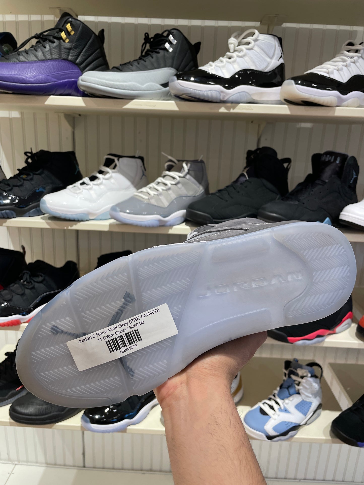 Jordan 5 Retro Wolf Grey (PRE-OWNED)