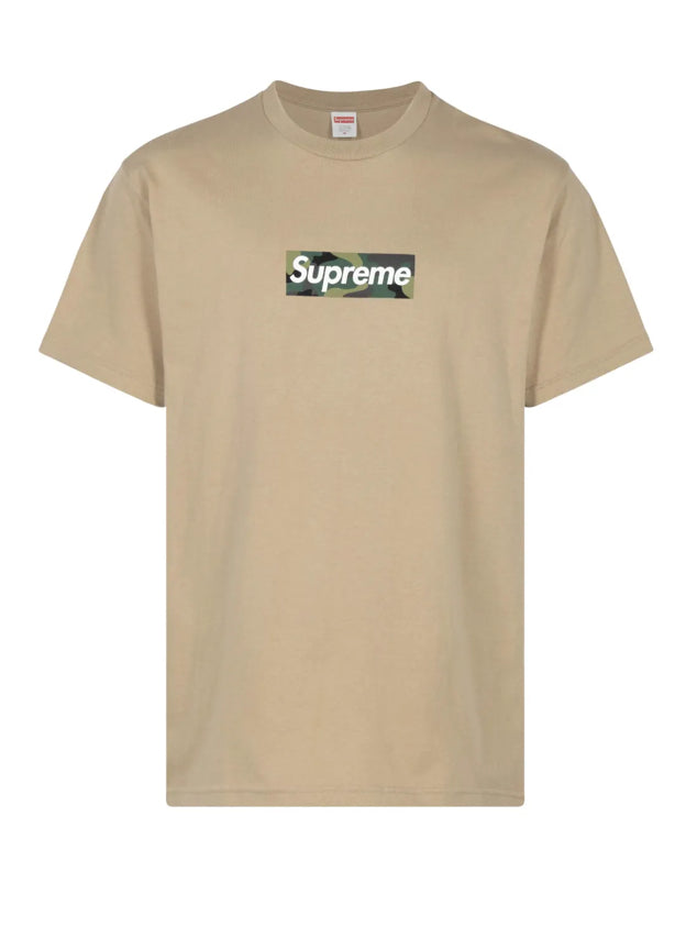 Supreme Box Logo Tee Beige
