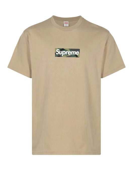 Supreme Box Logo Tee Beige