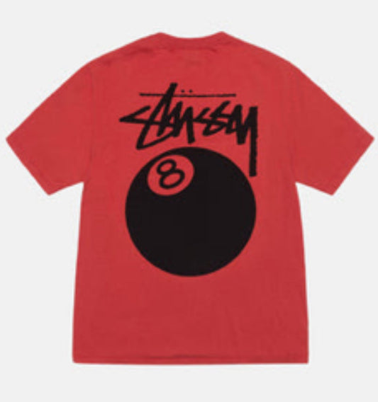 Stussy 8 Ball Tee Red