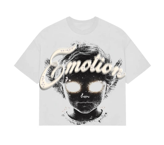 Mixed Emotions White Pearl Cropped Tee