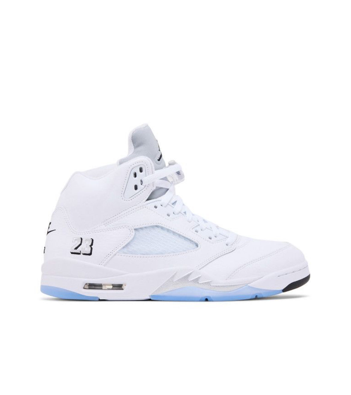Jordan 5 White Metallic (Worn Once)