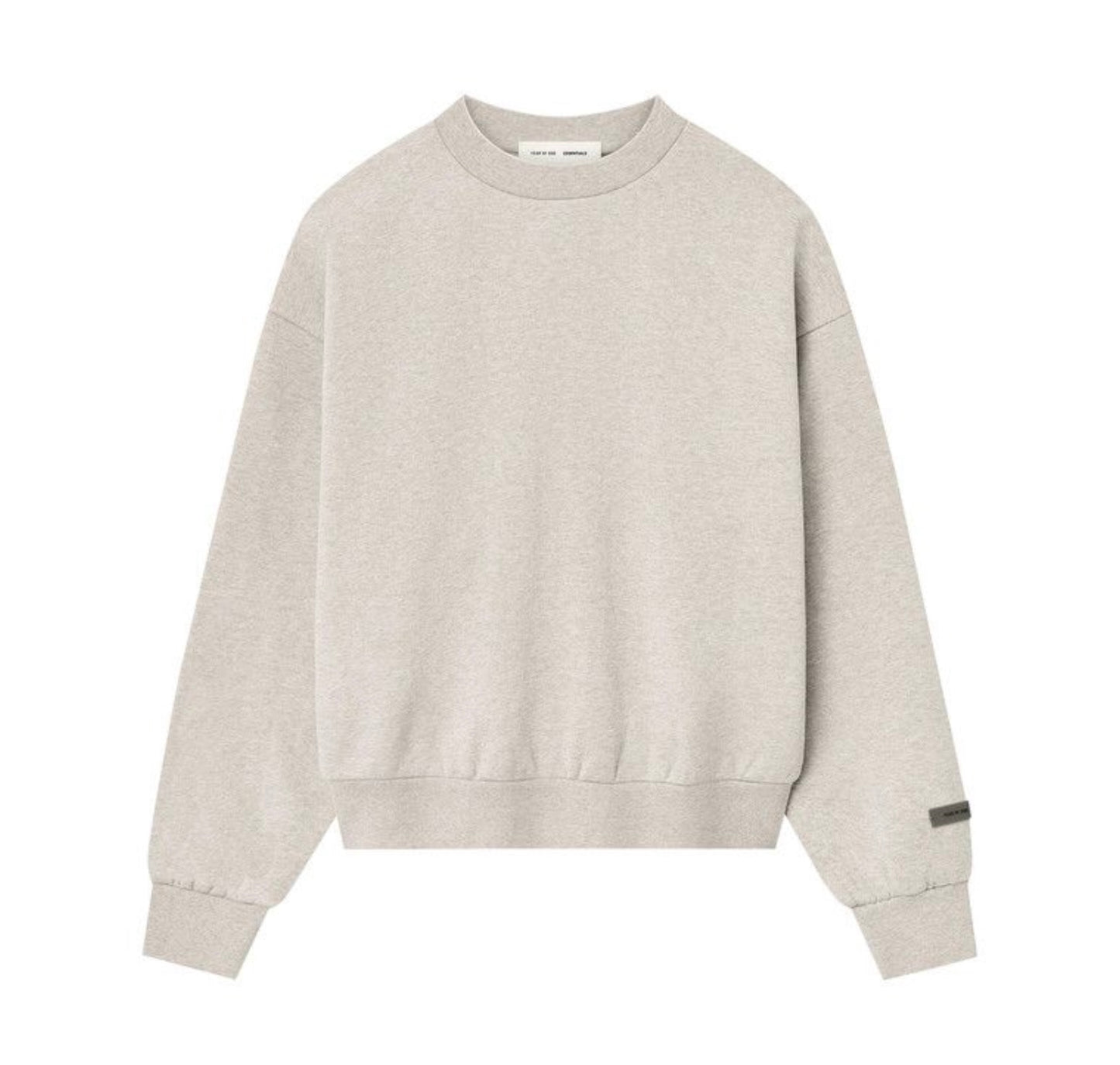 Essentials Classic Fit Fleece Crewneck Heather Stone