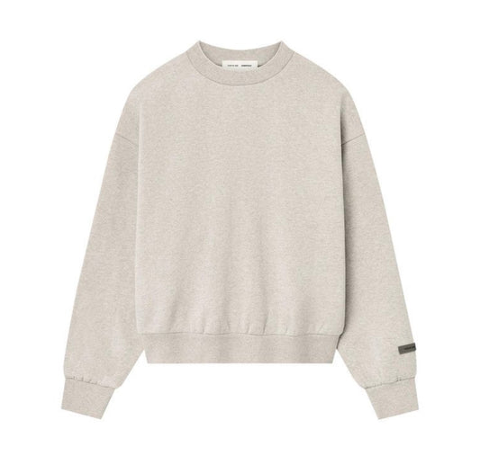 Essentials Classic Fit Fleece Crewneck Heather Stone
