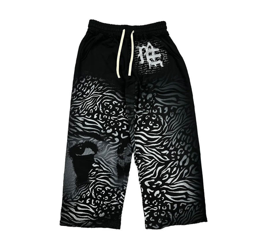 Mixed Emotions Black Striped Sweatpants