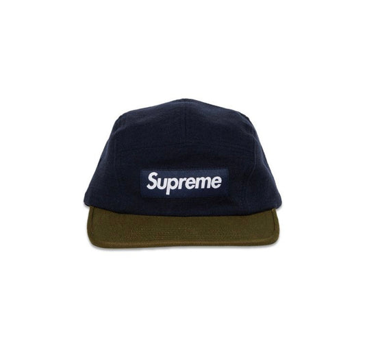 Supreme 2-Tone Camp Cap Navy
