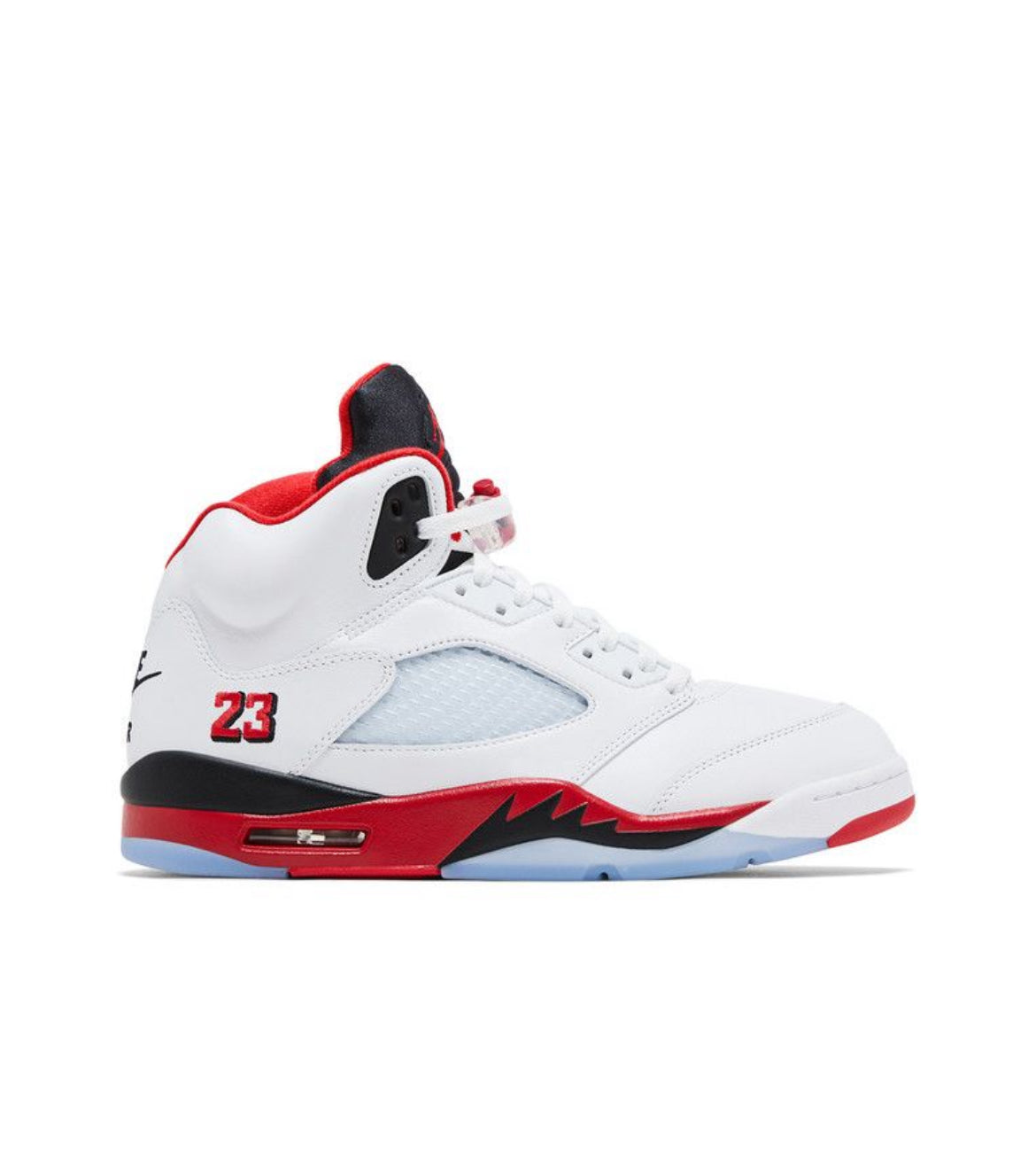 Jordan 5 Fire Red Black Tongue