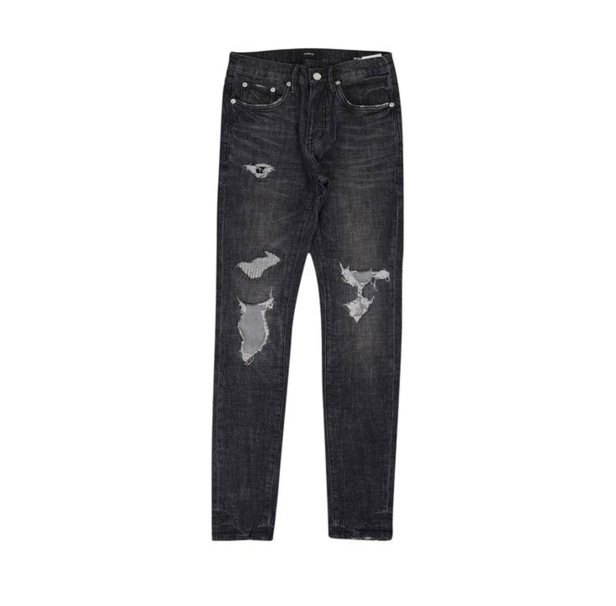 PURPLE BRAND Distress Grey Wash Jean