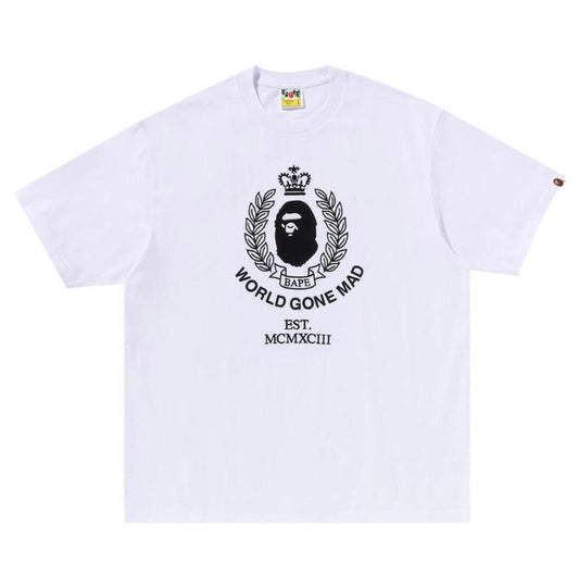 BAPE Crest College Logo Relaxed
Fit Tee White