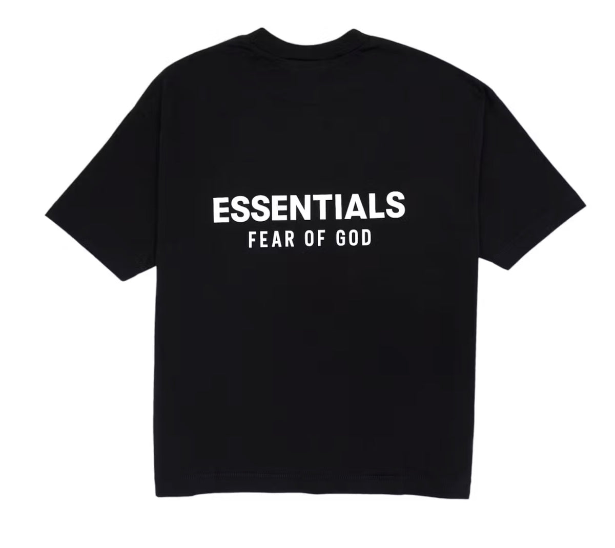 Essentials Classic Short Sleeve White Lettering Tee (GENTLY-WORN)