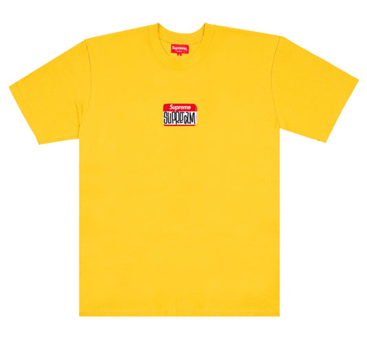 Supreme Gonz Nametag Short-Sleeve Top Yellow