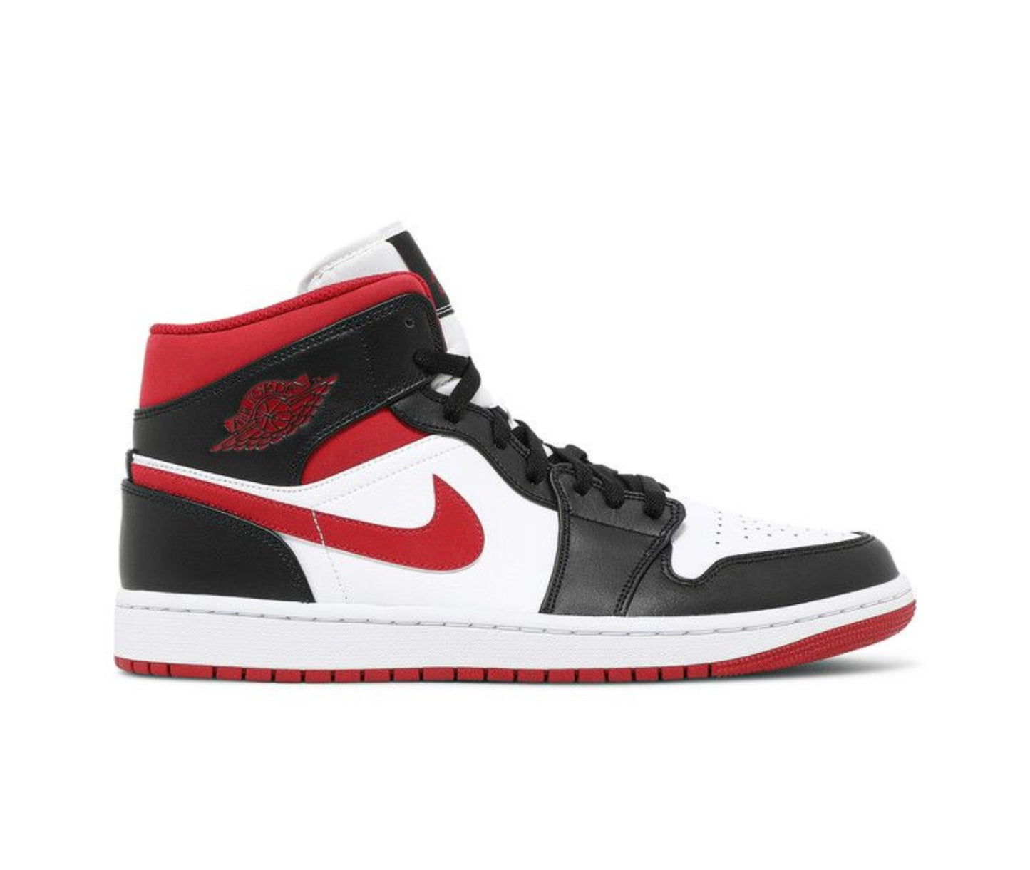 Air Jordan 1 Mid Black Gym Red (PRE-OWNED)