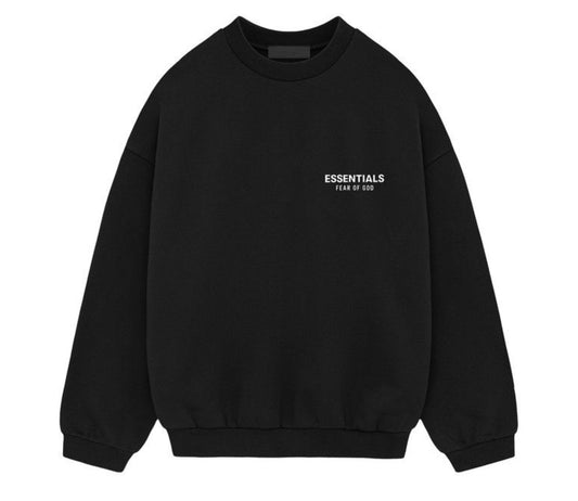 Essentials Black Crewneck