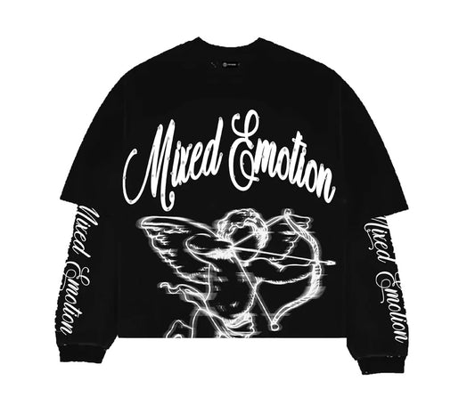 Mixed Emotions Black Blur Thermal Long Sleeve