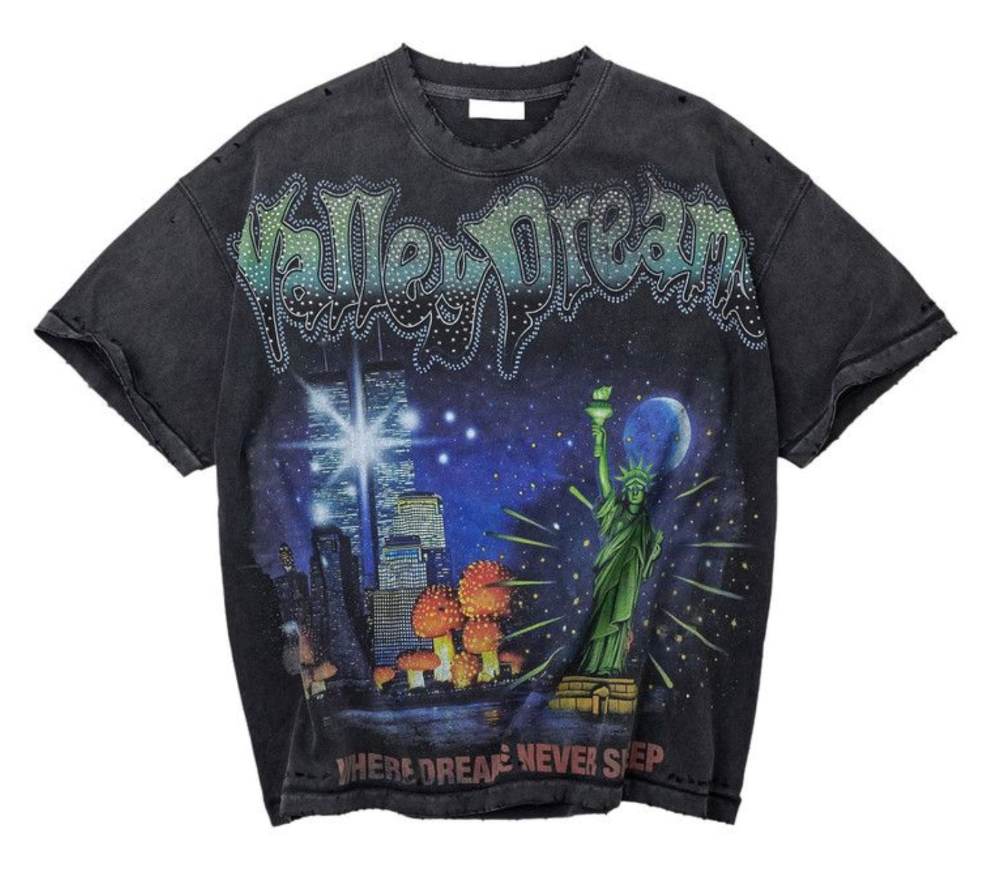 Vale Forever Skyline Bling Tee
Black