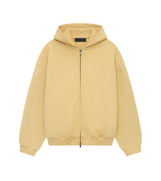 Essentials Heavy Fleece Full Zip Hoodie Amber