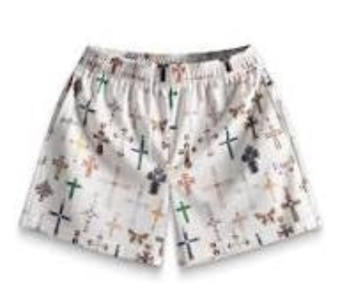 Bravest Cross White Shorts