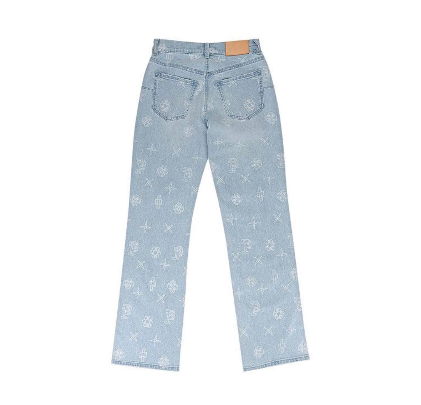 PURPLE BRAND Slim Straight
Outline Monogram Skinny Jeans