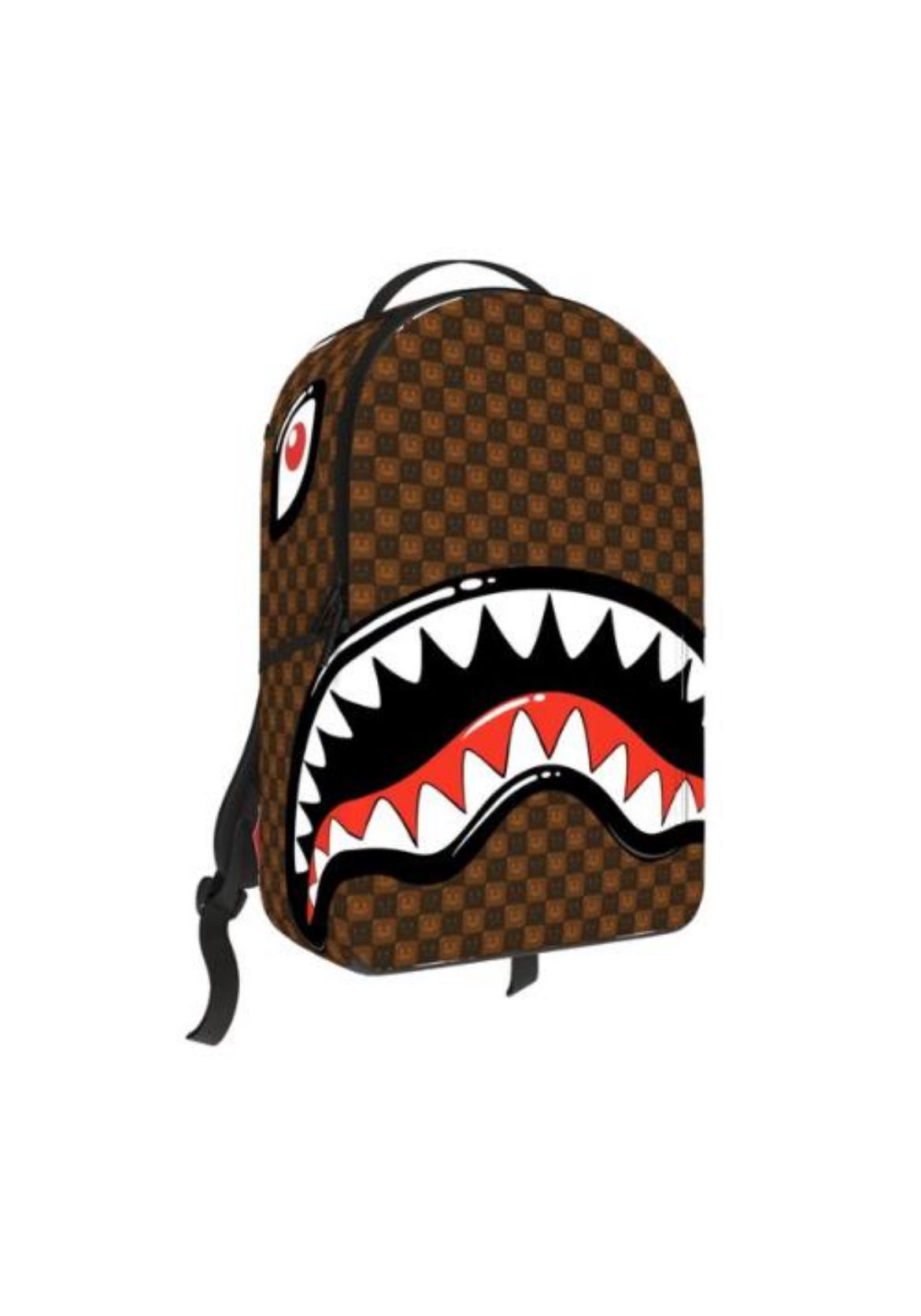 SPRAYGROUND Sharks In Paris WTF Bubble Brown Check