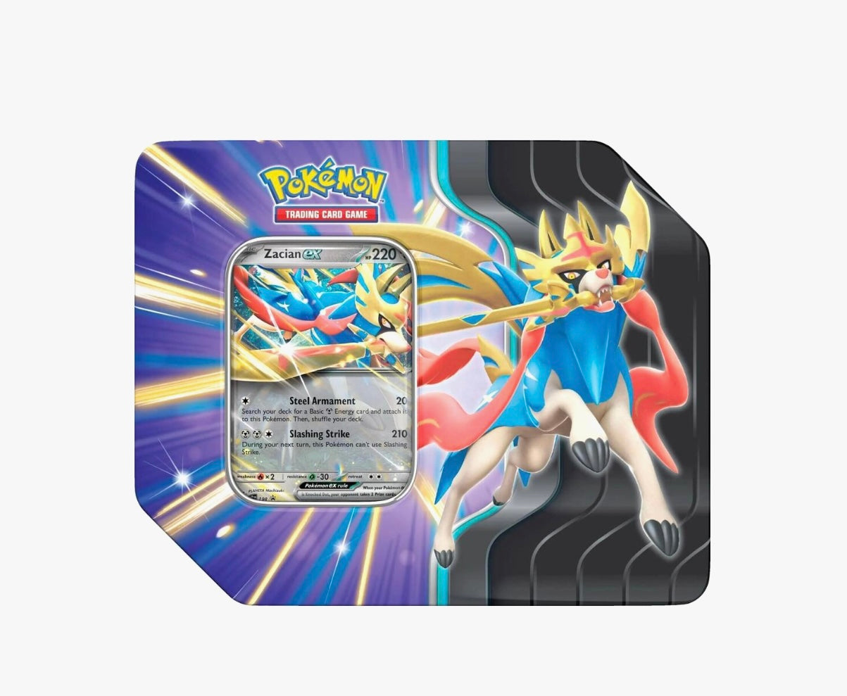 Pokemon Slashing Legends Tin
Zacian ex